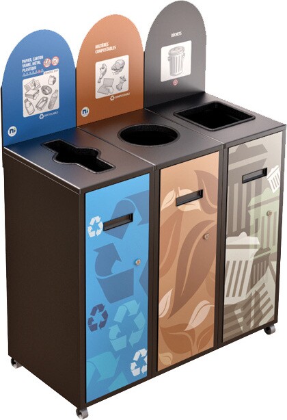 MULTIPLUS Îlot de récupération à 3 voies 120L #NIMU12003P4NOI MULTIPLUS Îlot de récupération à 3 voies 120L #NIMU12003P4NOI