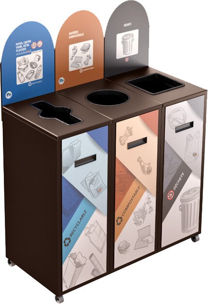MULTIPLUS Îlot de récupération à 3 voies 120L #NIMU12003P5BRU MULTIPLUS Îlot de récupération à 3 voies 120L #NIMU12003P5BRU
