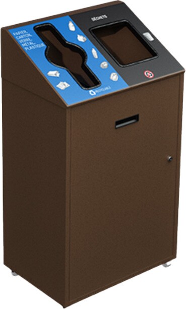 UNIVERSITAIRE Station de recyclage double 58L #NIUN5802BRU UNIVERSITAIRE Station de recyclage double 58L #NIUN5802BRU