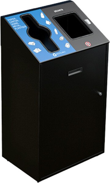UNIVERSITAIRE Station de recyclage double 58L #NIUN5802NOI UNIVERSITAIRE Station de recyclage double 58L #NIUN5802NOI
