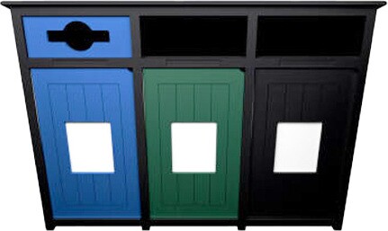 AURA Station de recyclage personnalisable 96 gal #BU124066000 AURA Station de recyclage personnalisable 96 gal #BU124066000