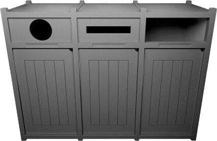VISION Station de recyclage mixte 96 gal #BU125563000 VISION Station de recyclage mixte 96 gal #BU125563000