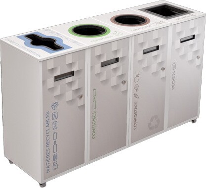 LOUNGE Îlot de récupération 4 voies 58L #NILO5804P8BLA LOUNGE Îlot de récupération 4 voies 58L #NILO5804P8BLA