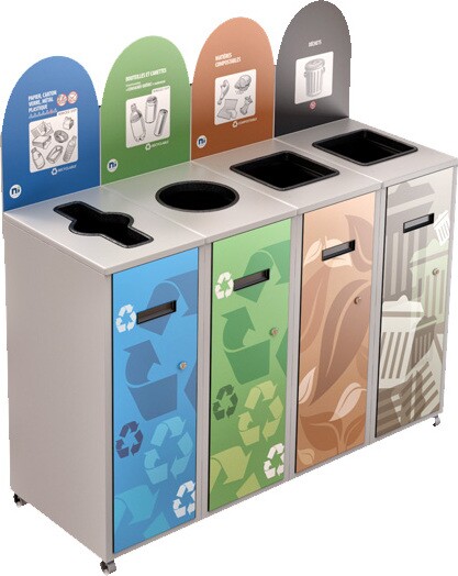 MULTIPLUS 4-Stream Recycling Station 58L #NIMU5804P4BLA MULTIPLUS 4-Stream Recycling Station 58L #NIMU5804P4BLA