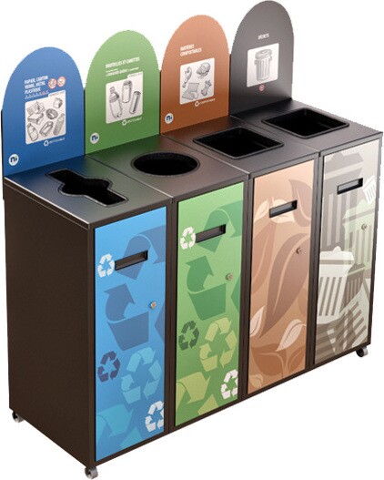 MULTIPLUS 4-Stream Recycling Station 58L #NIMU5804P4GRI MULTIPLUS 4-Stream Recycling Station 58L #NIMU5804P4GRI