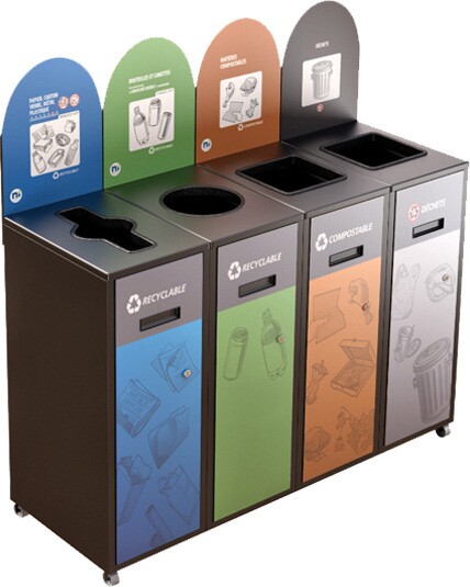 MULTIPLUS 4-Stream Recycling Station 58L #NIMU5804P6NOI MULTIPLUS 4-Stream Recycling Station 58L #NIMU5804P6NOI