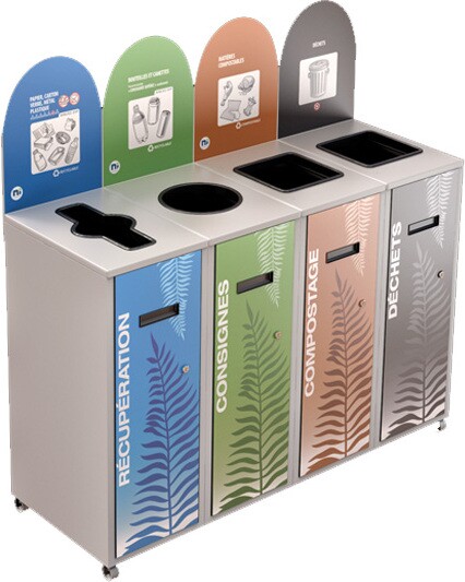 MULTIPLUS 4-Stream Recycling Station 87L #NIMU8704P3BLA MULTIPLUS 4-Stream Recycling Station 87L #NIMU8704P3BLA