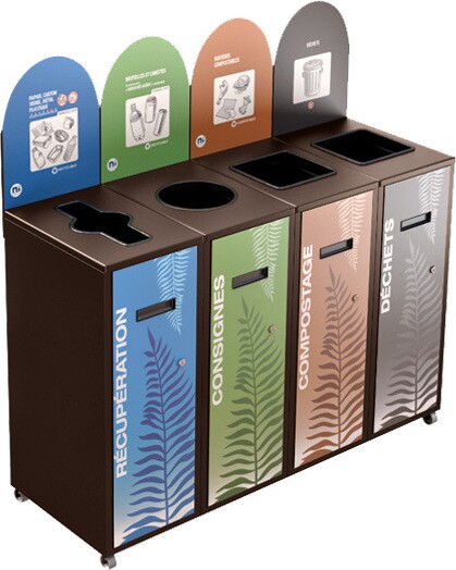 MULTIPLUS 4-Stream Recycling Station 87L #NIMU8704P3BRU MULTIPLUS 4-Stream Recycling Station 87L #NIMU8704P3BRU