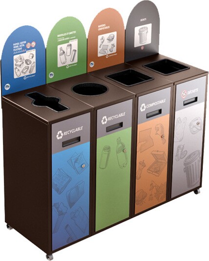 MULTIPLUS 4-Stream Recycling Station 87L #NIMU8704P6BRU MULTIPLUS 4-Stream Recycling Station 87L #NIMU8704P6BRU