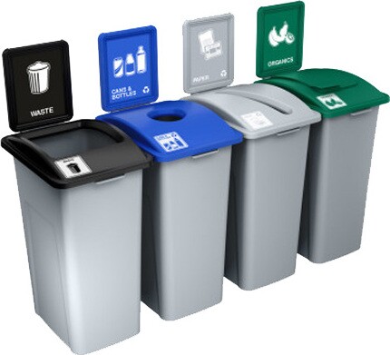 WASTE WATCHER XL Station de recyclage 4 voies 128 gal #BU203212000