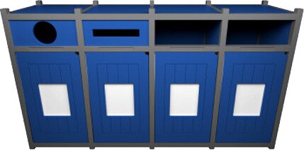 VISION 4-Stream Recycling Station 128 Gal #BU153489000 VISION 4-Stream Recycling Station 128 Gal #BU153489000