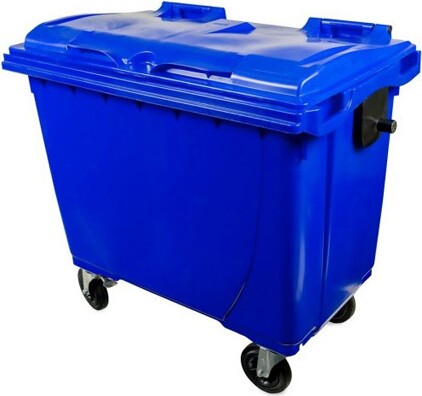 Wheeled Bin for Waste or Recycling Collection 660L #NI067038BLE Wheeled Bin for Waste or Recycling Collection 660L #NI067038BLE