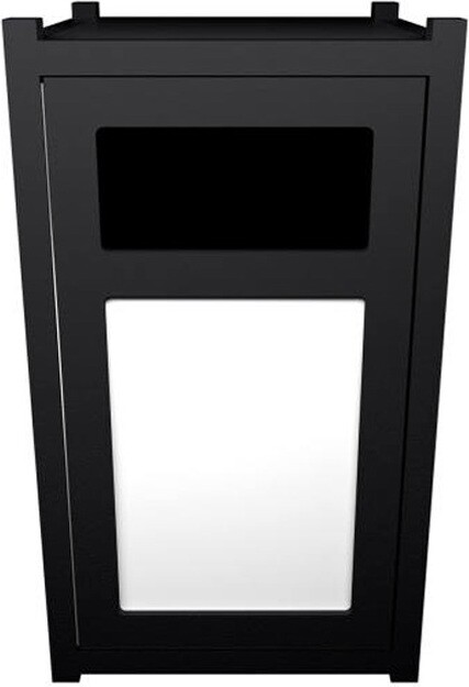 VISION Outdoor Waste Container with Panel 45 Gal #BU119778000 VISION Outdoor Waste Container with Panel 45 Gal #BU119778000