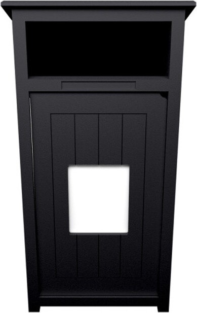 AURA Poubelle extérieure avec panneau d'affichage 32 gal #BU171009000