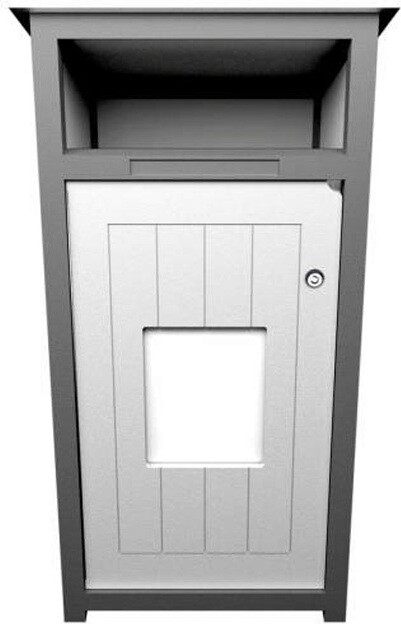 AURA Poubelle extérieure verrouillable 32 gal #BU128075000 AURA Poubelle extérieure verrouillable 32 gal #BU128075000