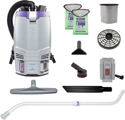 GOFIT 6 Battery Dry Backpack Vacuum 6L #PT107795000 GOFIT 6 Battery Dry Backpack Vacuum 6L #PT107795000
