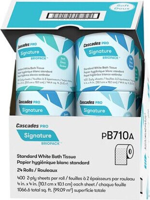B710 SIGNATURE Papier Hygiènique 2 plis, 24x400 / caisse #CC00B710000