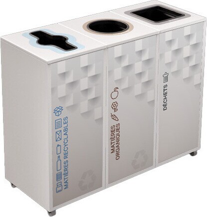 LOUNGE Station de recyclage à 3 voies 58L #NIL0580308BLA LOUNGE Station de recyclage à 3 voies 58L #NIL0580308BLA