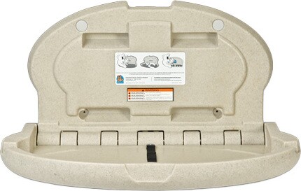 KOALA KARE Oval Wall Mounted Baby Changing Station #BOKB2080BEI KOALA KARE Oval Wall Mounted Baby Changing Station #BOKB2080BEI