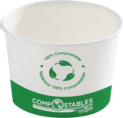 White COmpostable Cardboard Food Bowl #GL062080000 White COmpostable Cardboard Food Bowl #GL062080000
