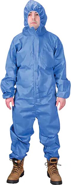 Hooded Coveralls made with SMS polypropylene #TQSGX198000 Hooded Coveralls made with SMS polypropylene #TQSGX198000
