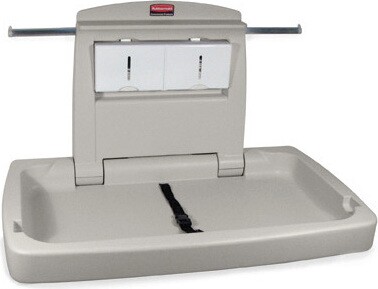 Horizontal Wall Mounted Baby Changing Station Rubbermaid #RB222632800 Horizontal Wall Mounted Baby Changing Station Rubbermaid #RB222632800