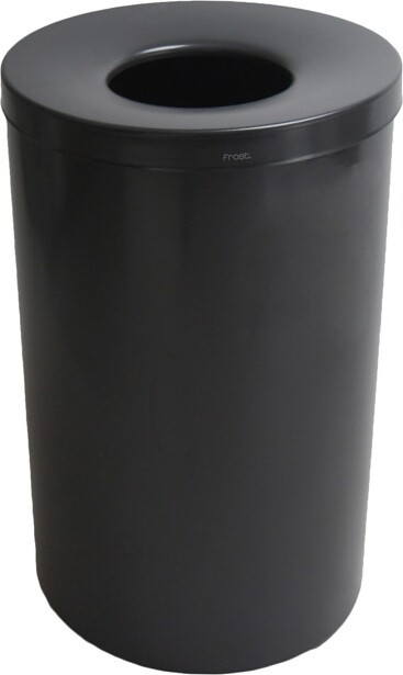 310 Round Stainless Steel Waste Container with Lid 33 gal #FR310BLK000 310 Round Stainless Steel Waste Container with Lid 33 gal #FR310BLK000