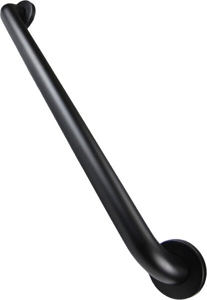 Barre d'appui en acier inoxydable antimicrobienne, noir #FR1001BLK18 Barre d'appui en acier inoxydable antimicrobienne, noir #FR1001BLK18