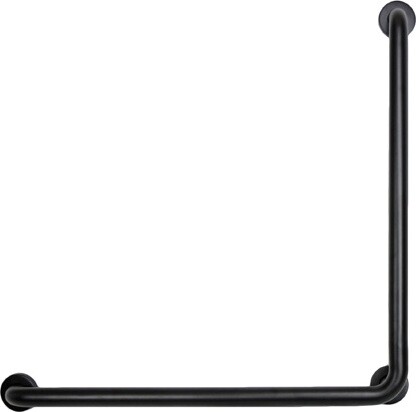 Barre d'appui en "L" en acier inoxydable, noir #FR1003BLK30