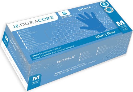 DURACORE Gant d'examen en nitrile sans poudre bleu #SE0S5204000 DURACORE Gant d'examen en nitrile sans poudre bleu #SE0S5204000