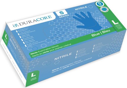 DURACORE Gant d'examen en nitrile sans poudre bleu #SE0S5203000 DURACORE Gant d'examen en nitrile sans poudre bleu #SE0S5203000