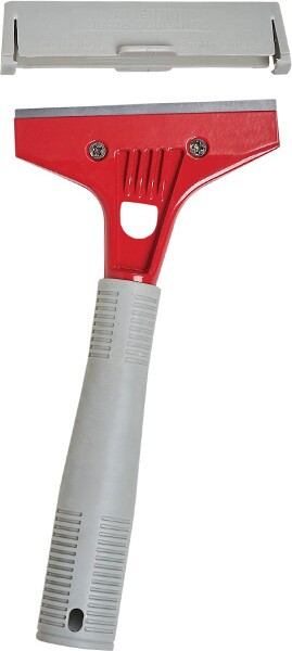 Grattoir à vitre 4" avec manhe en plastique et cappuchon de sécurité #M2WSSR01510 Grattoir à vitre 4" avec manhe en plastique et cappuchon de sécurité #M2WSSR01510