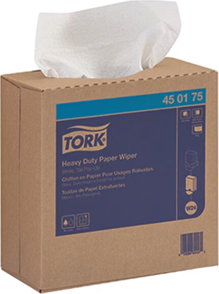 TORK 450175 Chiffons en papier blanc ultra-résistant, boîte pop-up #SC450175000