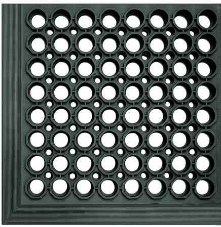 Anti-Fatigue Mat Safety-Step Perforated #MTKMRG33BK