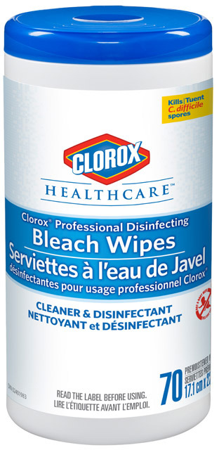 Lingettes désinfectantes chlorées CLOROX #CL001308000