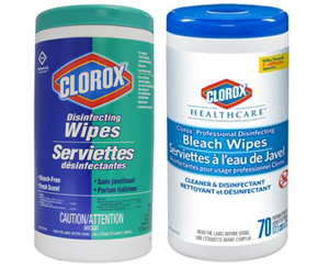 Prêtes à utiliser en tout temps, les serviettes désinfectantes de Clorox pour usage professionnel ou domestique selon les lingettes choisi sont offert en plusieurs format pratiques pour vous aider à mieux contrer la propagation des agents infectieux au sein de votre établissement.