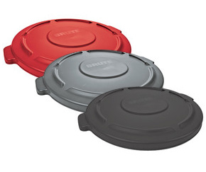 Rubbermaid has various lid brands which will help the customer in his decision.  Slim Jim's Tops have various advantages, as encouraging waste separation and recycling with interchangeable, color-coded tops. Untouchable has a drop and swing lid design that provides easy access and quickly returns to hide refuse from public views.