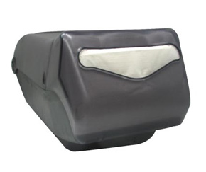 Cascades offers you two choices of napkin dispensers, with different dimensions. Perky tabletop napkin dispenser, with a width of 6-1/4" and a height of 15-3/4", is modern and blends in any kind of color. ServRite napkin dispenser, which has a width of 8" and a height of 7-1/4", can be attached to the wall or placed on a counter with the plastic base support.