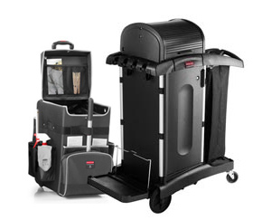Les modèles de chariot pour concierge de Rubbermaid viennent dans plusieurs styles. Certains sont munis de sacs de ménage, d'autres possèdent des portes et couvercle verrouillables. Ils sont pratiques et peuvent répondre à plusieurs tâches  en plus d'avoir souvent un grande capacité de rangement.