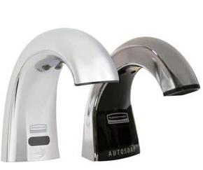Les distributeurs de savon en mousse ou liquide sont de type automatique ou manuel. Les distributeurs automatiques possèdent un type de batterie 4 X "C" alcaline, dont la durée de vie est située entre 2 et 3 ans. Le capteur s'active suite à un mouvement de main. Pour tous les distributeurs, le type de recharge est avec remplacement de cartouche.