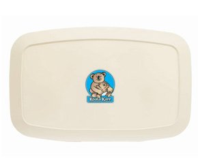 The Koala Care baby changing station from Bobrick has greater resistance to wear and improved durability. Its sleek design and color palette matches modern restroom design and décor. Gas spring mechanism ensures smooth open and close. Bed surface exclusively contains Microban antimicrobial, reducing odor causing bacteria.
