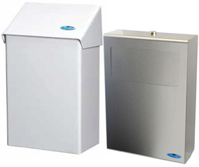 Frost offers you  wall-mounted and recessed sanitary bin to meets your needs. Economical surface mounted units provides flexible mounting and ease of maintenance  for partition panel systems or any type of wall construction.