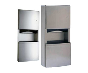 These recessed, semi-recessed or surface mounted wall units from Bobrick are perfect for any standard, prestige or heavy traffic buildings. Budget sensitivity, minimalistic design theme, vandal-resistant, Bobrick have the unit that will respond to your needs.