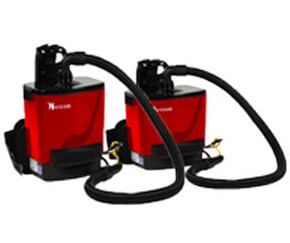 Dotés de boyaux pivotants qui ne s'entremêlent pas, les aspirateurs dorsaux secs de NaceCare possèdent une filtration de 0,3 microns, et permettent de créer un support pour le dos, avec des bretelles et une ceinture conçues pour faciliter la tâche à l'utilisateur.