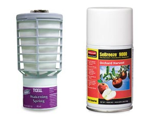 Rubbermaid Commercial offre une vaste gamme innovatrice de rafraîchisseur d'air pour vos installations. Choisissez entre les aérosols et les systèmes d'air continu pour le contrôle des odeurs afin de trouver celui pour vous. Ces systèmes désodorisants automatiques délivrent puissance, performance et flexibilité en fonction de celui choisi. Facile à utiliser et à installer, Rubbermaid à le système qui convient à votre budget.