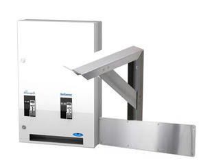 Frost has a various range of accessories that is complementary to some cleaning agents. It creates objects with various use, going from detergent and fabric softener vending to broom or mop rack.